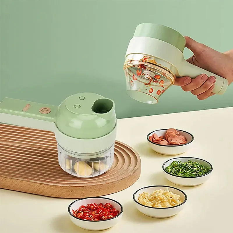 4 in 1 - Electric Vegetable Cutter | Rechargeable